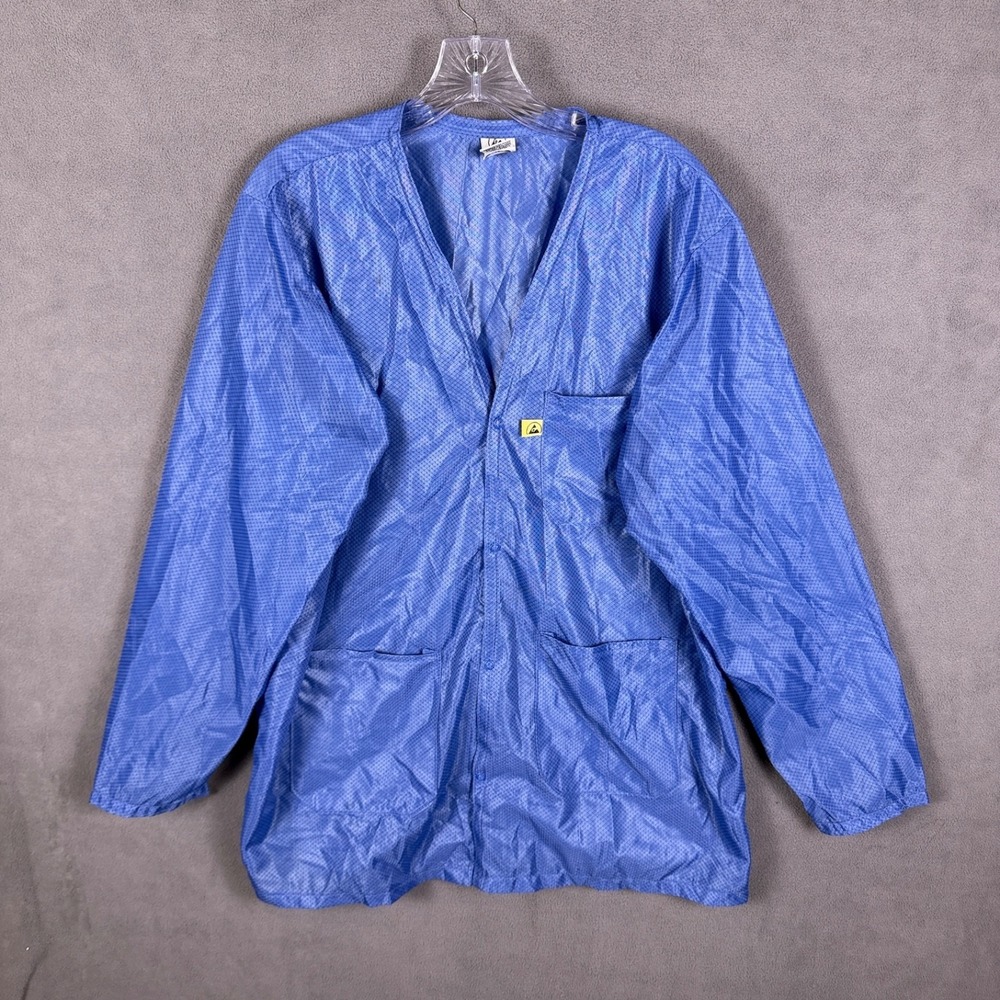 Vintage Tech Wear VOJ-23‎ Polyester Carbonized  Size L Blue Made in USA